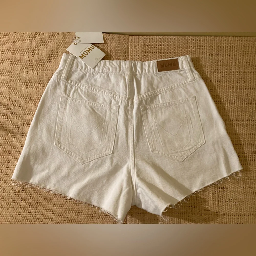 White denim shorts Show Me Your Mumu White Shorts - Picture 9 of 16